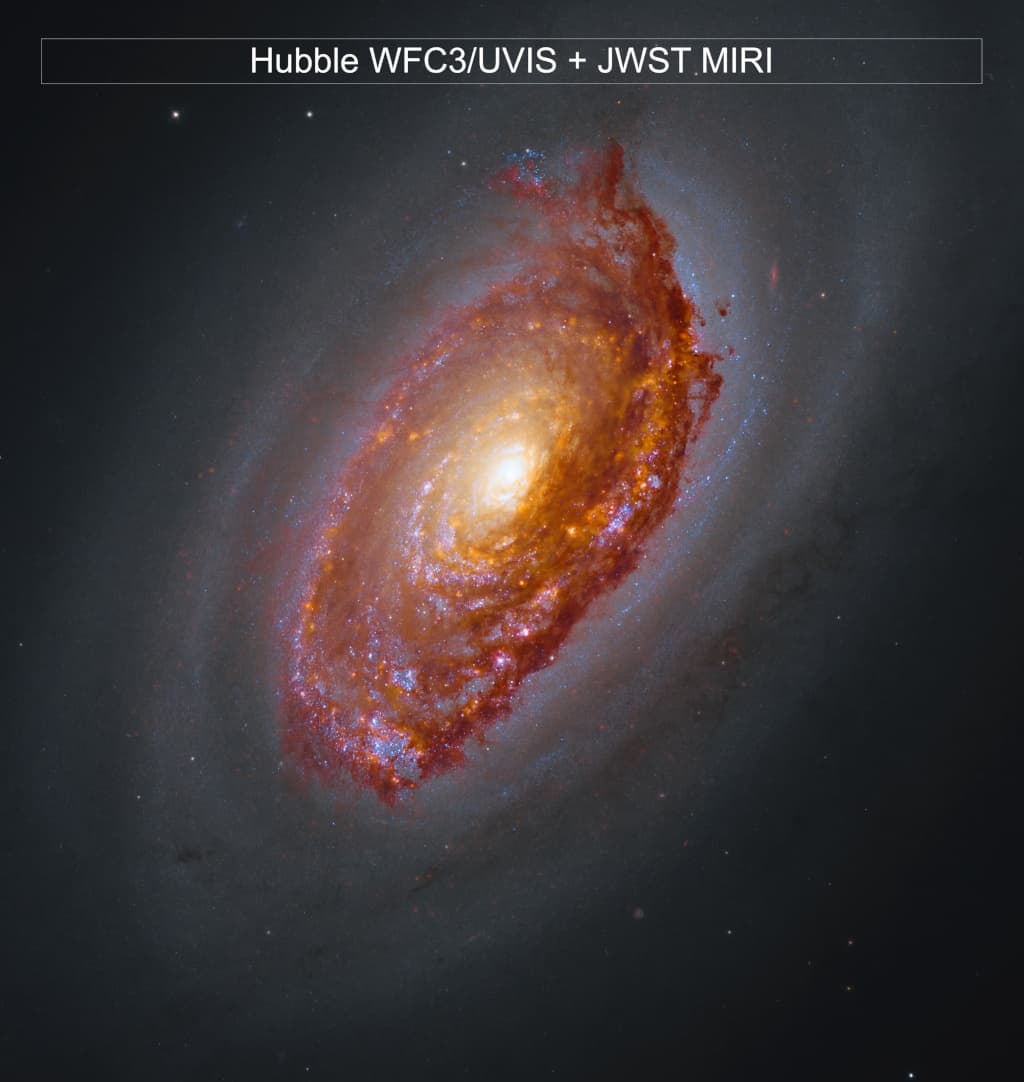 NASA obrázek dne: Webbův pohled na M64