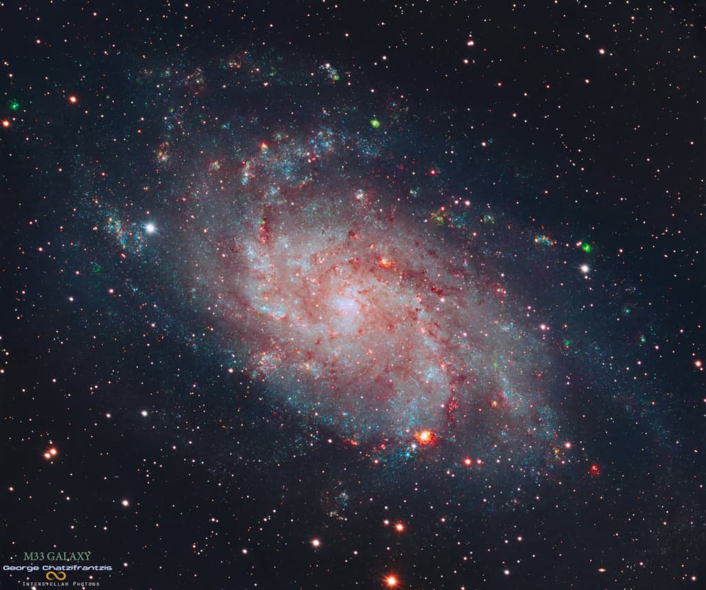 NASA obrázek dne: Messier 33: Galaxie v Trojúhelníku
