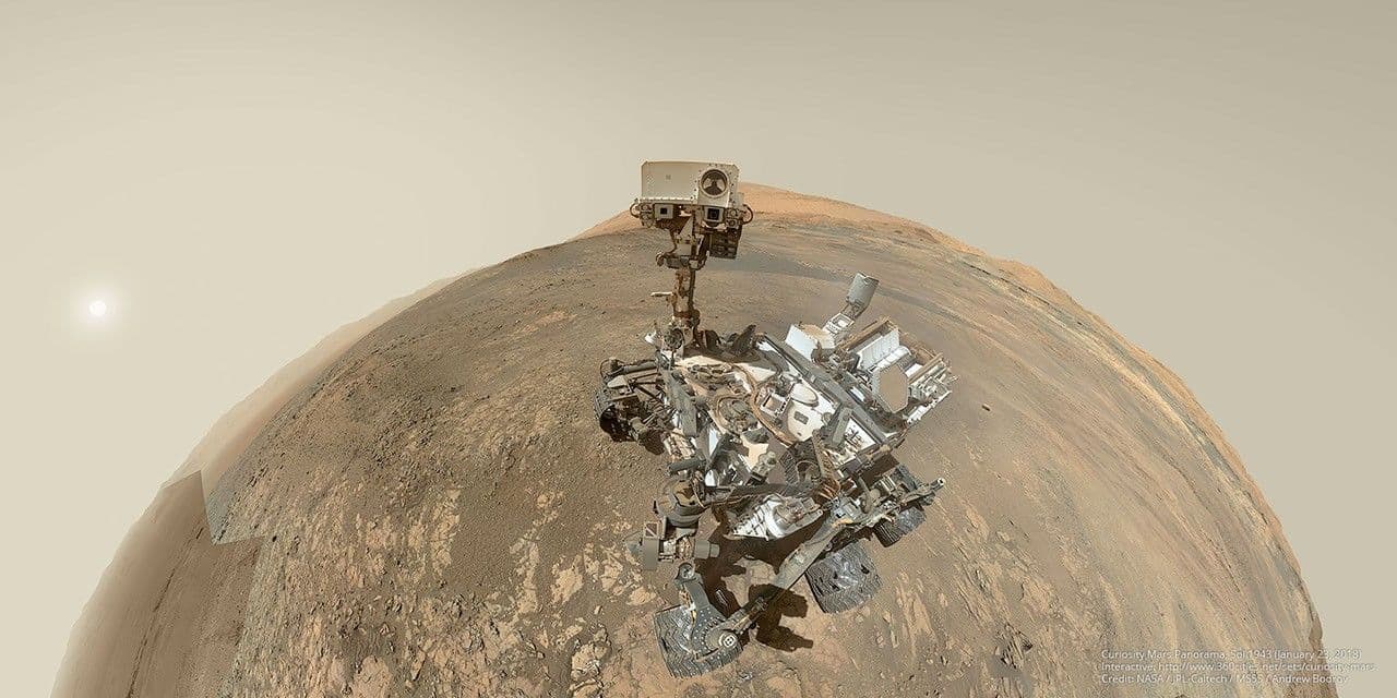 Selfie na hřebeni Vera Rubin Ridge