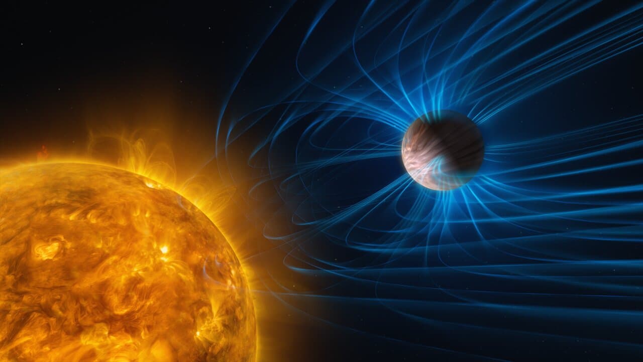 ESO tisková zpráva: Podivné větry přinášejí dosud nejsilnější náznaky magnetické aktivity u exoplanet